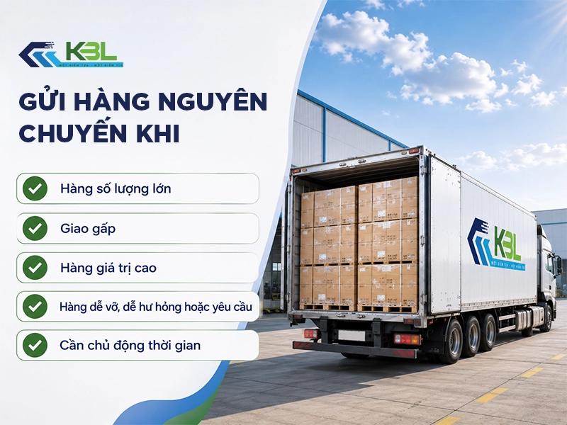 Khi nào nên gửi hàng ghép, khi nào nên thuê nguyên chuyến?