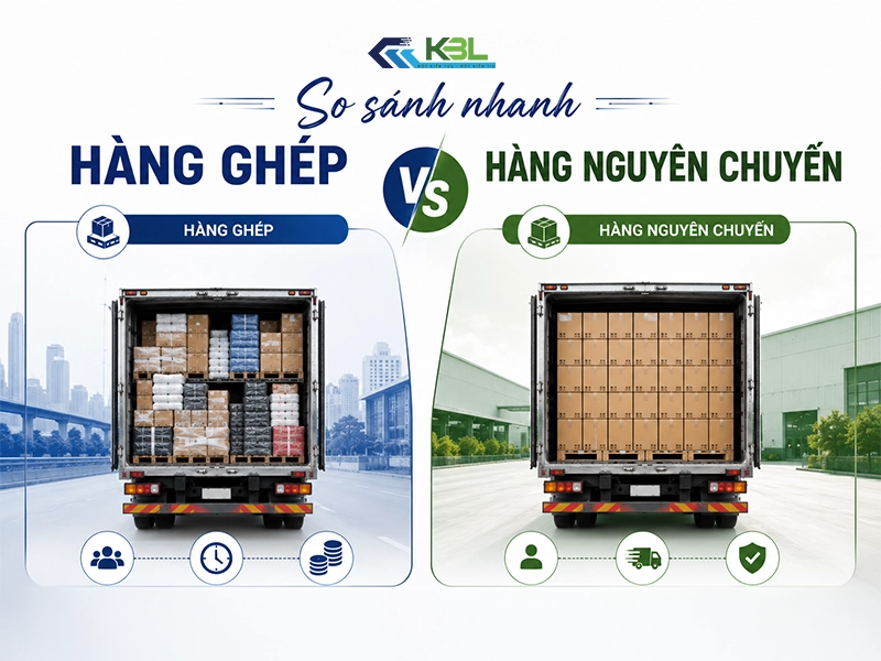 Khi nào nên gửi hàng ghép, khi nào nên thuê nguyên chuyến?