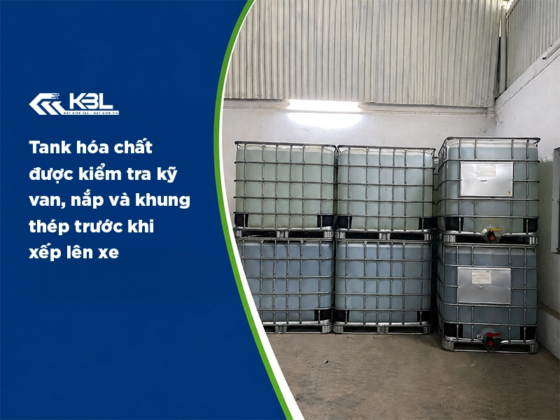 kiểm tra kĩ van nắp tank hóa chất