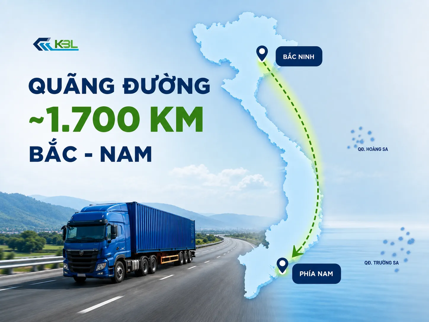 quãng đường từ bắc ninh vào nam