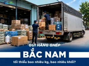 Xe ghép Bắc Nam nhận hàng từ mấy khối