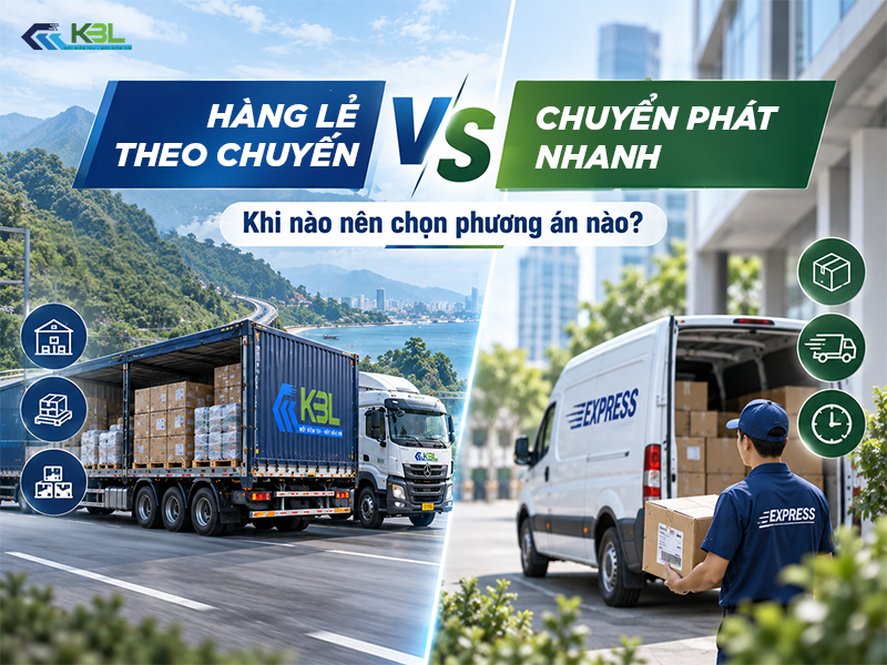 Gửi hàng lẻ theo chuyến hay chuyển phát nhanh