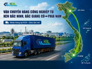 Vận chuyển hàng công nghiệp từ KCN Bắc Ninh, Bắc Giang cũ vào Nam