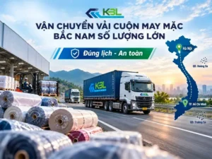 Vận chuyển vải cuộn may mặc Bắc Nam số lượng lớn đúng tiến độ