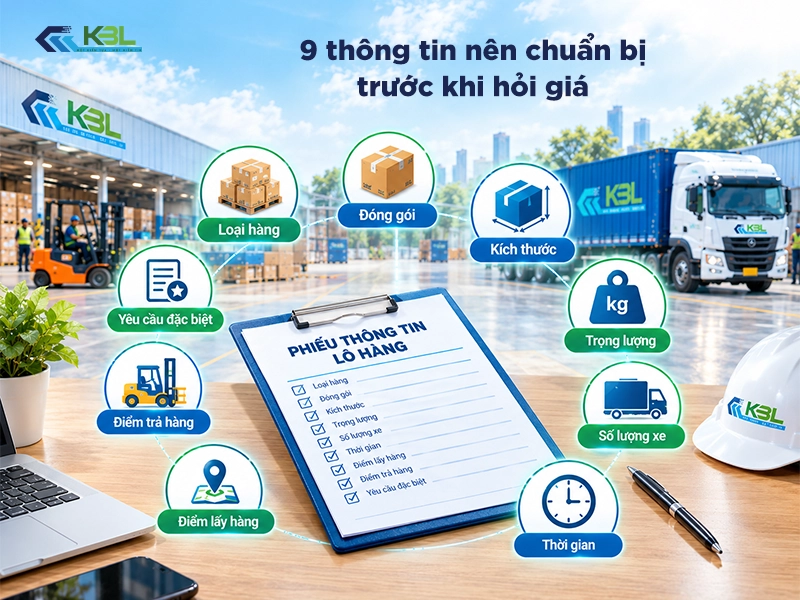 Chuẩn bị gì trước khi hỏi giá thuê vận chuyển hàng hóa Bắc Nam
