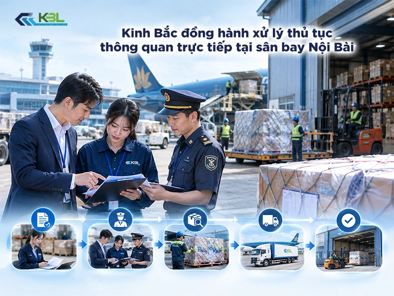 kinh bắc xử lý thủ tục thông quan trực tiếp tại nội bài